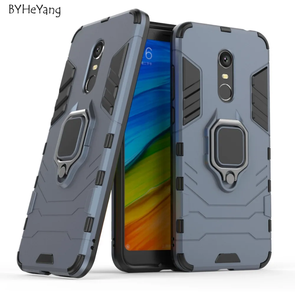 For Xiaomi Redmi 5 Plus Case Redmi 5 Plus Cover Car Holder Magnetic Suction Ring Bracket Armor Cover for Xiaomi Redmi 5 Plus