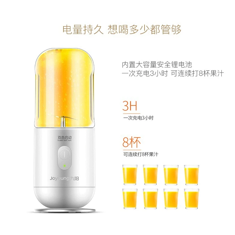 Jy14 миниатюрная портативная соковыжималка с зарядкой от USB электрическая