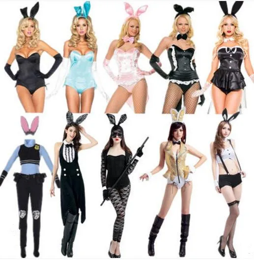 

Women's Sexy Bunny Costume Rabbit Girl Cosplay Costume Nightclub Cute Rabbit Uniform Holloween Bunny Jumpsuits Masquerade Dress