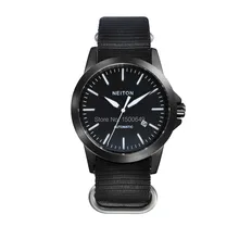 Neiton сапфир Стекло 42 мм Световой автоматический механизм черный циферблат Мужские часы e1292