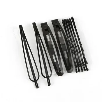 

9PCS/Set Fashion Black Portable Ladies Hairpin Children Small Hairpin BB Bangs Clip Hair Styling Tool Accessories