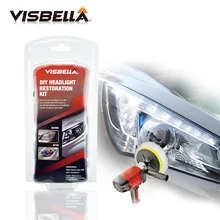 Visbella DIY Professional Headlight Repair Headlamp Restoration Kit for car Head Light Cleaner Renew Lens Polish Hand Tool Sets