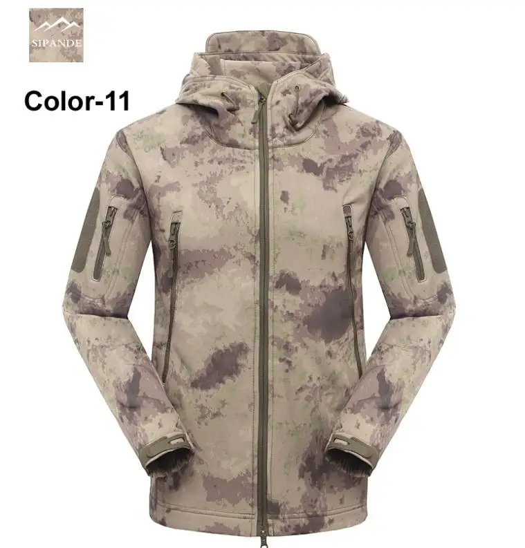 

12 Color NEW New  Military Army Men Outdoor Windproof Softshell Fleece Jacket  Tactical Camping Hiking Hoodies Outerwear S-XXXL
