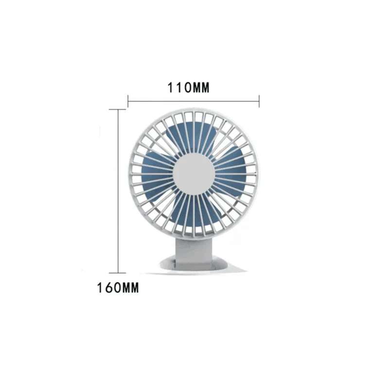 Настольный вентилятор маленький вентилятор мини-вентилятор USB бесшумный офисный стол студенческий вентилятор(без батареи) для домашнего офиса 2 скоростной вентилятор с регулируемой скоростью
