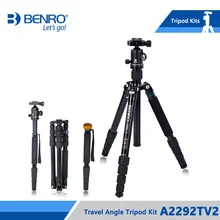 Benro A2292TV2 штатив алюминиевые штативы Гибкий штатив-монопод для Камера V2 шаровая Головка с сумкой для переноски макс. нагрузка 16кг DHL