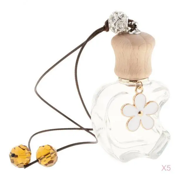 5 Pieces Car Perfume Bottle Hanging Air Freshener 12ML Empty Bottle