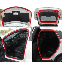 Автомобильные резиновые дверные уплотнители, прокладки, уплотнительные прокладки, звукостойкие, багажник, края, наклейка, резиновая уплотнительная отделка, формовочная машина, Стайлинг для Audi BMW