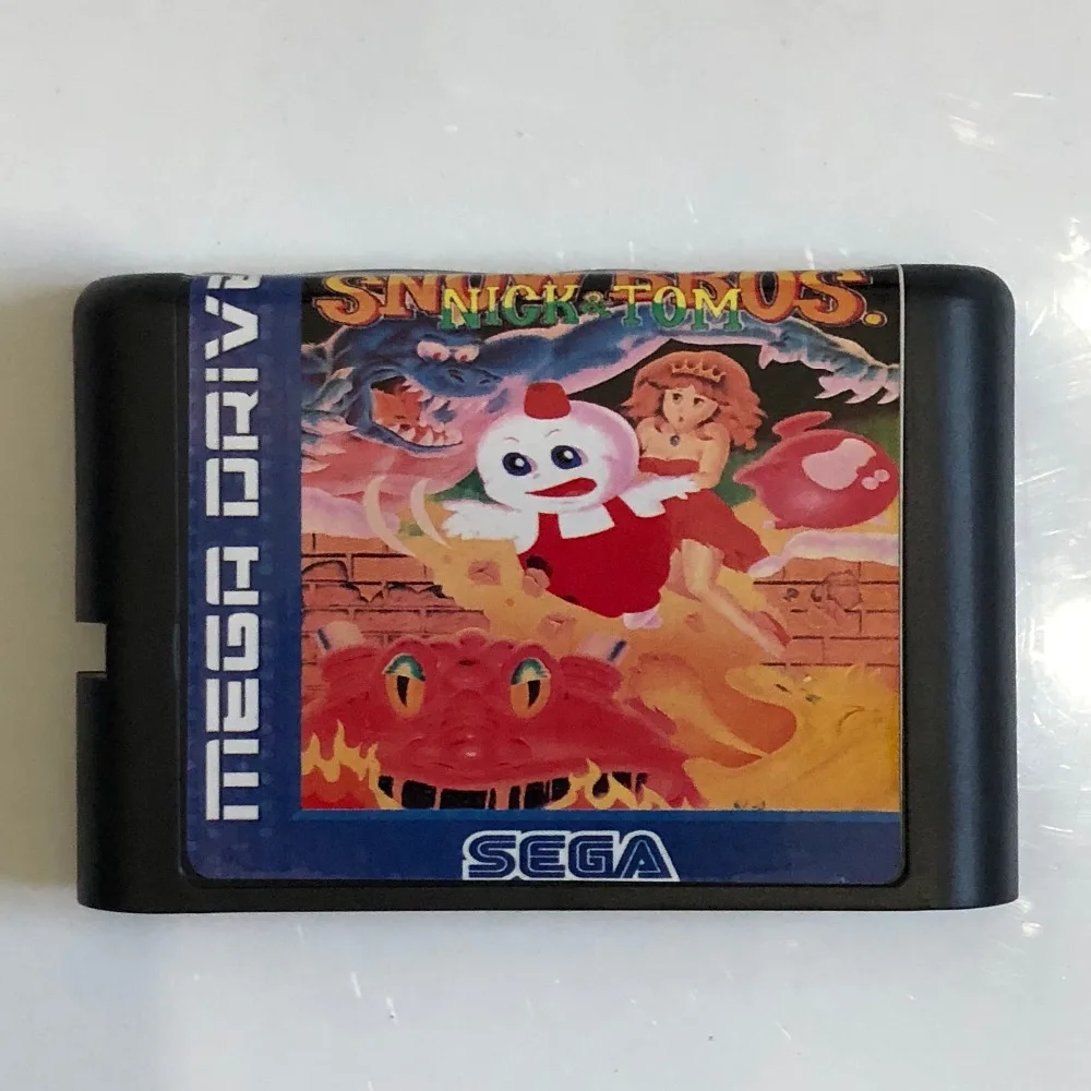 

Snow Bros Nick N' Tom 16 bit MD Game Card For Sega Mega Drive For Genesis