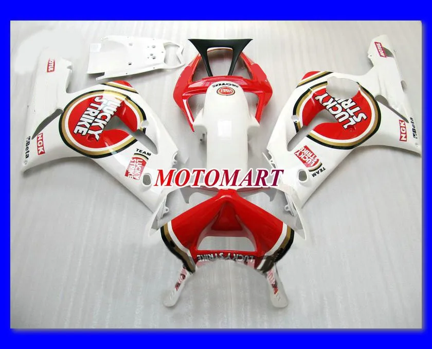 

Motorcycle Fairing kit for KAWASAKI Ninja ZX6R 03 04 ZX6R 636 2003 2004 red white ABS Fairings set +7 gifts SQ56
