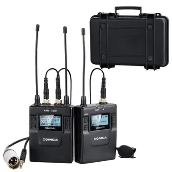 

96-Channel Zinc Alloy UHF Chargable Dual Wireless Lavalier Microphone