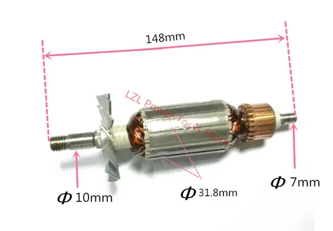 AC220-240V арматура двигателя Замена для MAKITA MT190 1923B N1923B 1902 1901 511938-9 511939-7 Портативный строгальный ротор