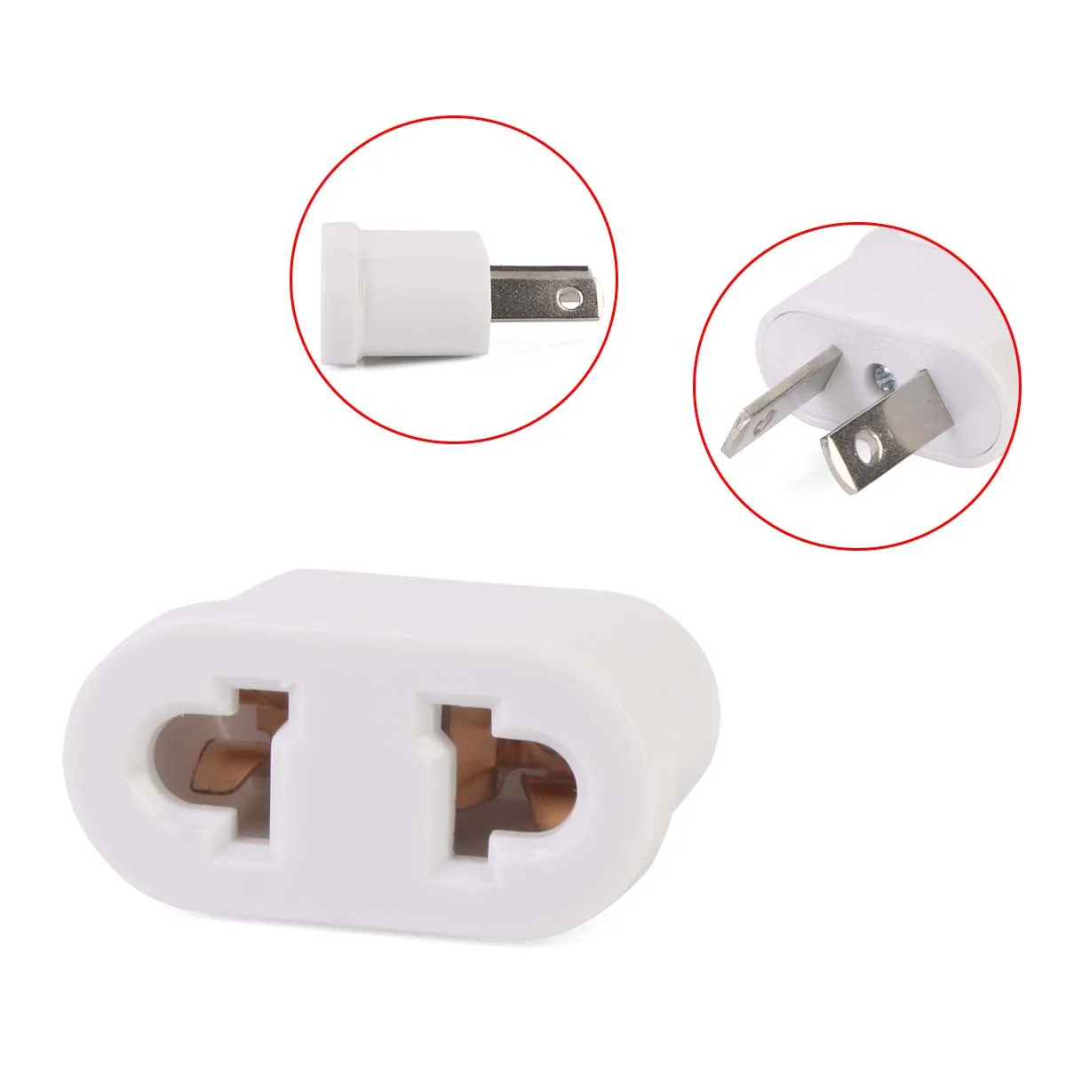 Buy Universal 5Pcs US To AU Plug USA To Australia Travel Wall AC Power Charger