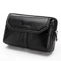Новый Для мужчин Натуральная Кожа Фанни Талия сумка ячейка/мобильный телефон портмоне карман пояса Bum мешок пакет дропшиппинг