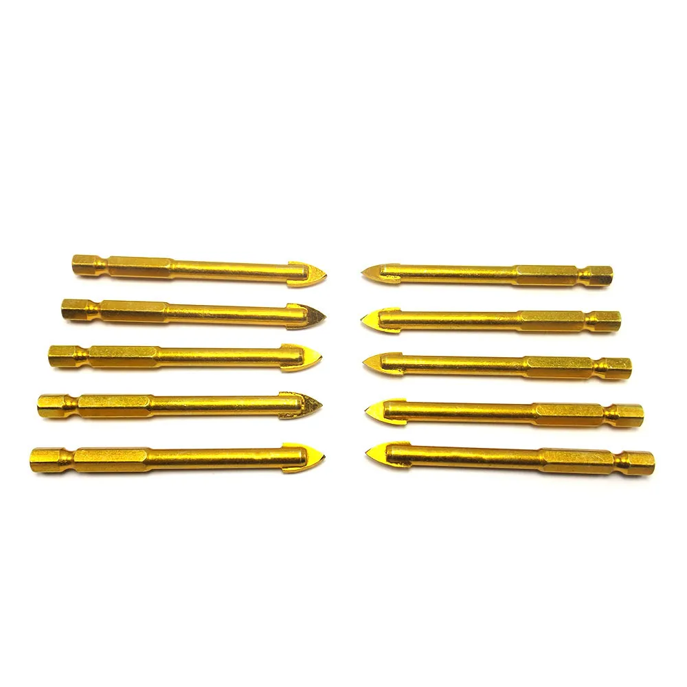 1Pcs Hole Diameter 8mm Tile Drill For Glass Ceramic Tiles Hss Titanium 1/4