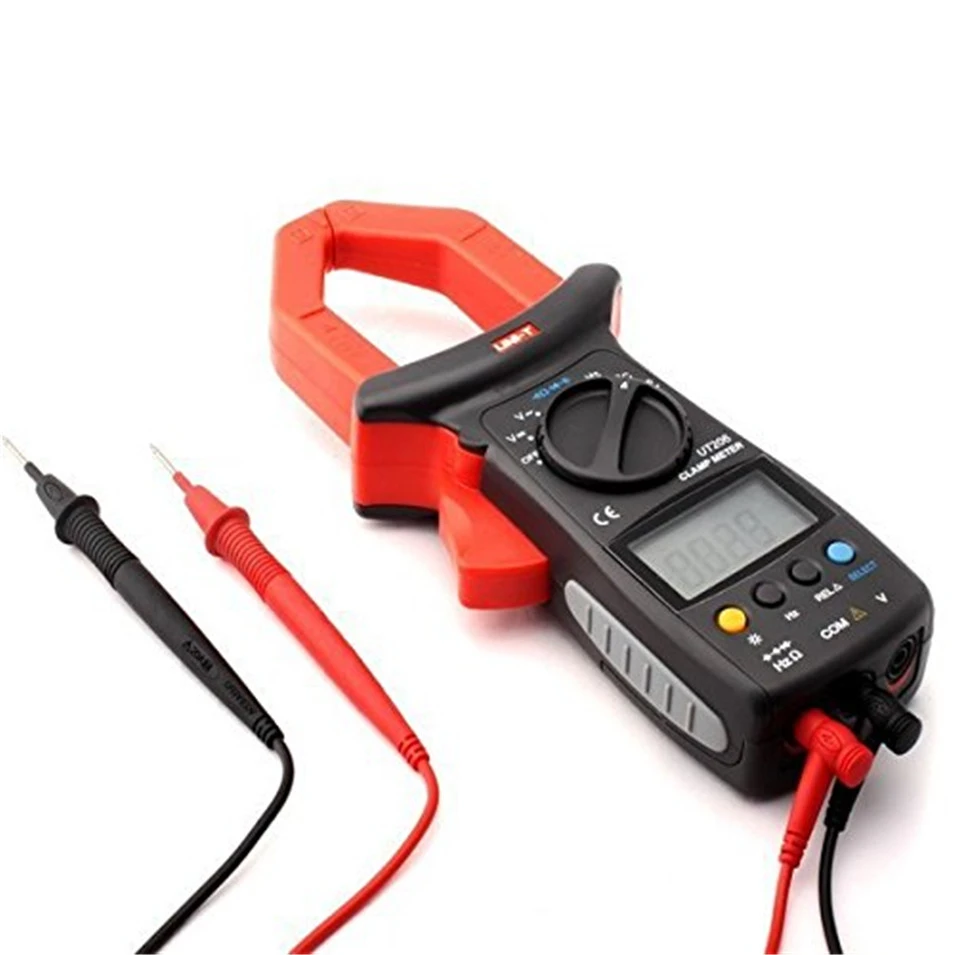 

UNI-T UT206 3999 Count Auto Range DMM Digital Clamp Multimeters W/ Temperature Test Multimetro LCR Meter