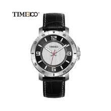 Noble Men’s Business Watch Brown Leather Watchband Quartz Watch Fashion Waterproof Mens Gift Watches W030