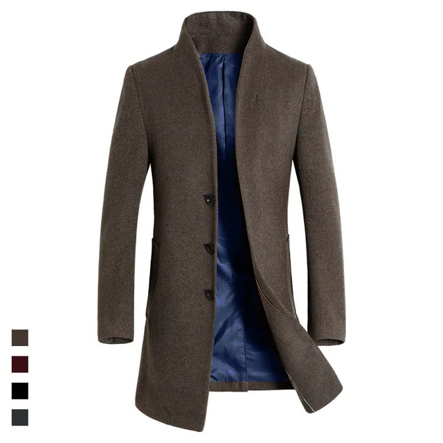 slim fit wool overcoat mens