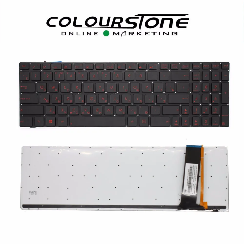 Without Frame KENAN New Laptop Keyboard for ASUS G550 G550JK N750J N750JK N750JV Q550L Q550LF US Layout Black Color 