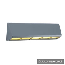 2 шт. IP55 алюминия с защитой от коррозии Пост Модерн легкое пуховое светодиодный уличный светильник настенный водонепроницаемый светильник светодиодный для вилла сад балкон