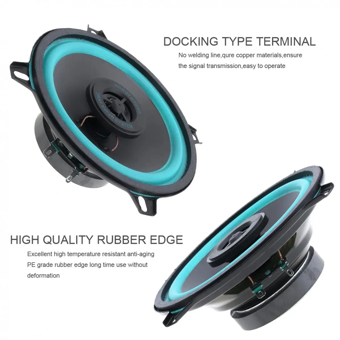 2pcs car speakers 5 Inch 60W Car Coaxial Speaker Vehicle Door Auto Audio Full Range Frequency HiFi Speaker for Car stereo