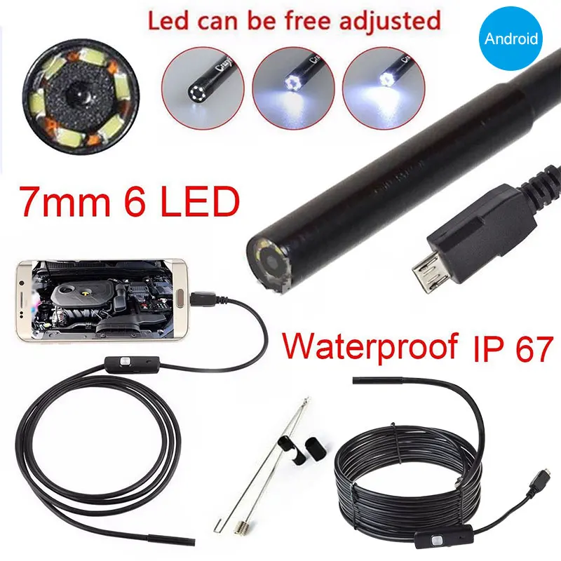 

10m 6LED 2MP Underwater Observation with Side Audition Borescope Practical Education Surveying Pipes Endoscope