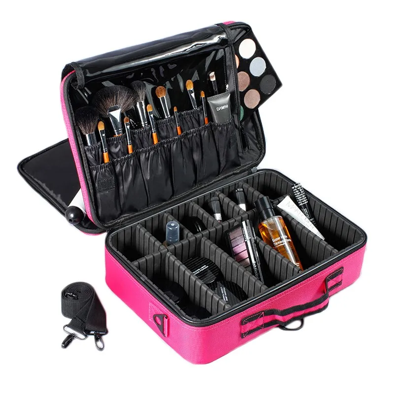 

SAFEBET Cosmetic Bag Women Beauty Waterproof Professional Cosmetic Case Travel Organizer Suitcases Large Makeup Storage Bag