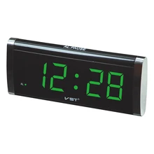 1.4 inch LED timer slim large display table clock .blue green red color desktop with AC power EU plug .Parents like alarm clock