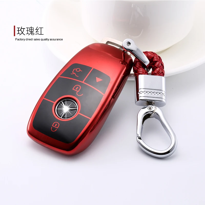 4-Colors-Remote-Smart-TPU-Car-Key-Case-For-Mercedes-Benz-2016-2017-2018-E-S