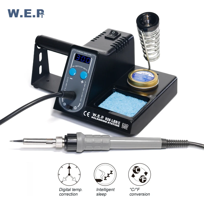 WEP 926LED-II Min Soldering Iron Station Precise Display Ajustable Temperature
