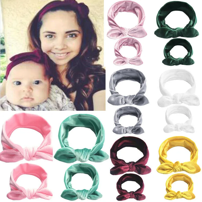 

PUDCOCO Mum Baby Mother Daughter Women Girls Parent Child Bow Knot Headband Hairband