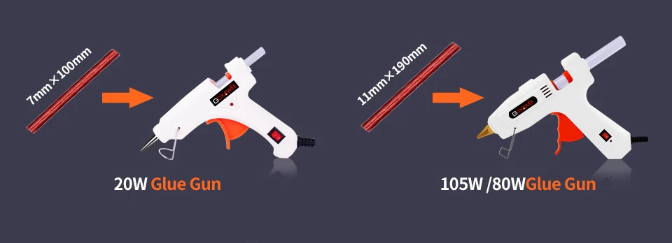 GOXAWEE 30 шт. 7 мм/11 мм термоплавкие цветные клеевые палочки для теплового клея пистолет высокой вязкости Клей DIY ремесло инструмент для ремонта, аксессуары