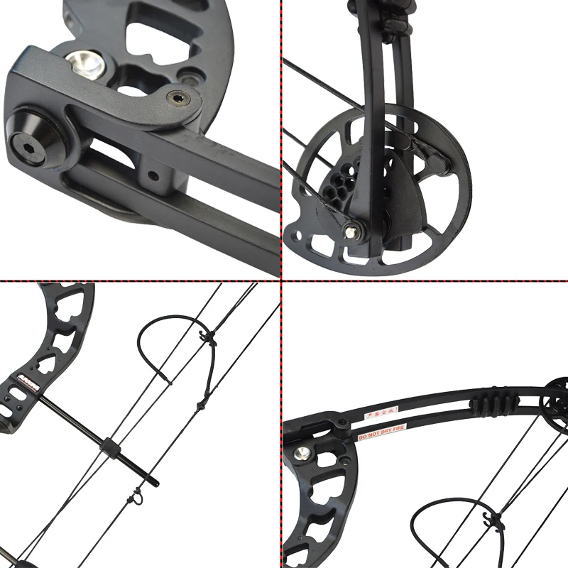 1 Набор из металлического сплава 38 дюймов блочный лук 30-55lbs Регулируемый шкив лук для наружного охоты спортивной стрельбы тренировочный лук для стрельбы из лука