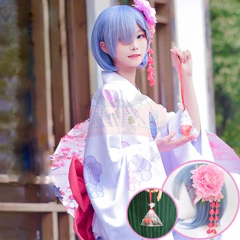 

Cosplaylegend re zero Re0 Re: Life in a Different World from Zero REM Cosplay adult costume kimono full set