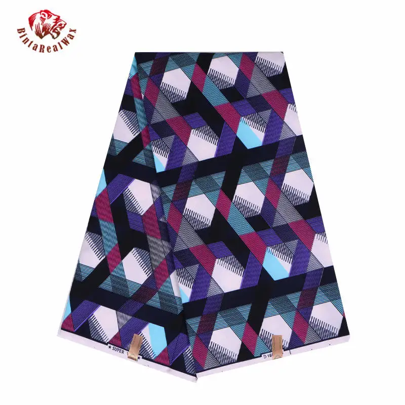 

Ankara African Polyester Wax Prints Fabric 2019 Binta Real Wax High Quality 6 yards African Fabric for Party Dress DFP6070