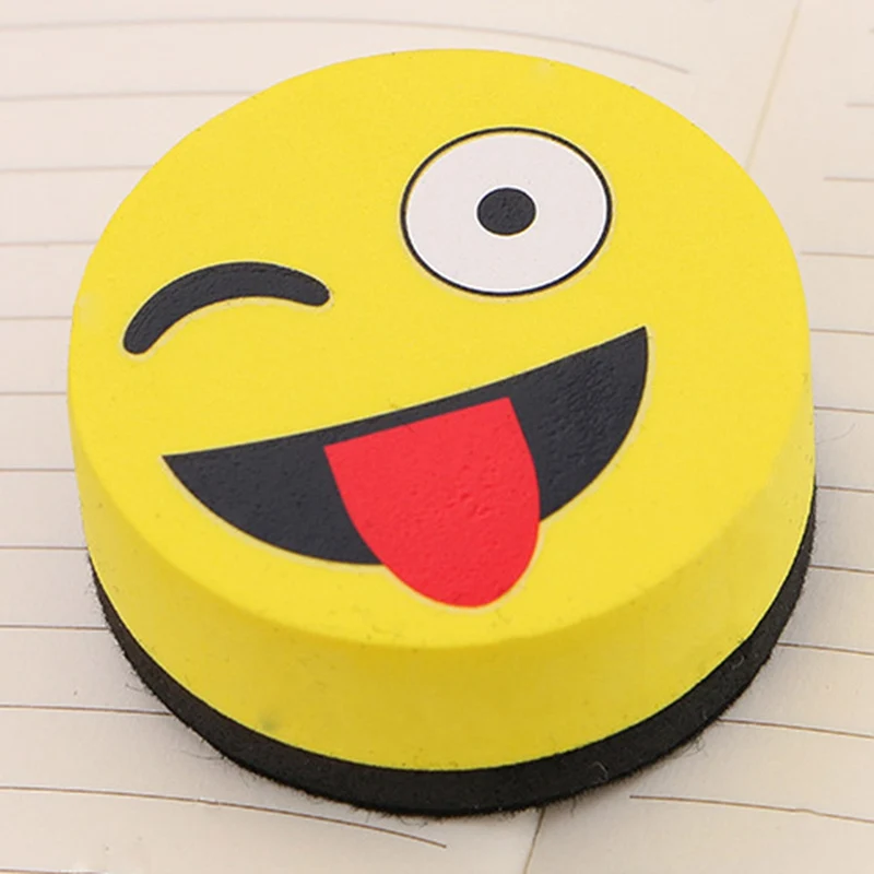 1 шт. желтый улыбающееся лицо ластик для доски магнитная доска ластики протирать сухую школьную доску очиститель маркера 4 стиля случайно отправленный