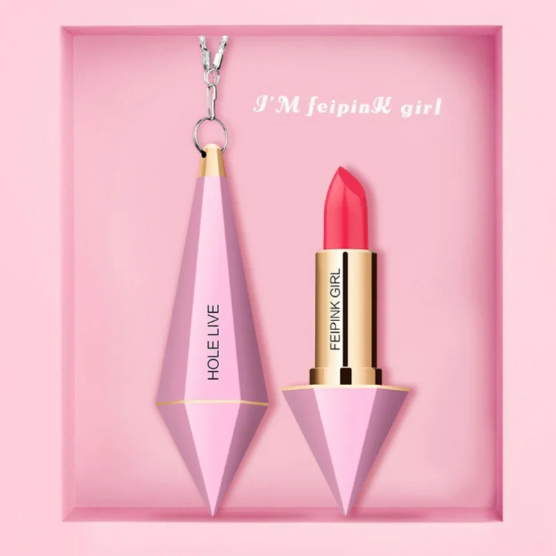 Professional Pink Diamonds Matte Waterproof Lipstick Long-Lasting Hot