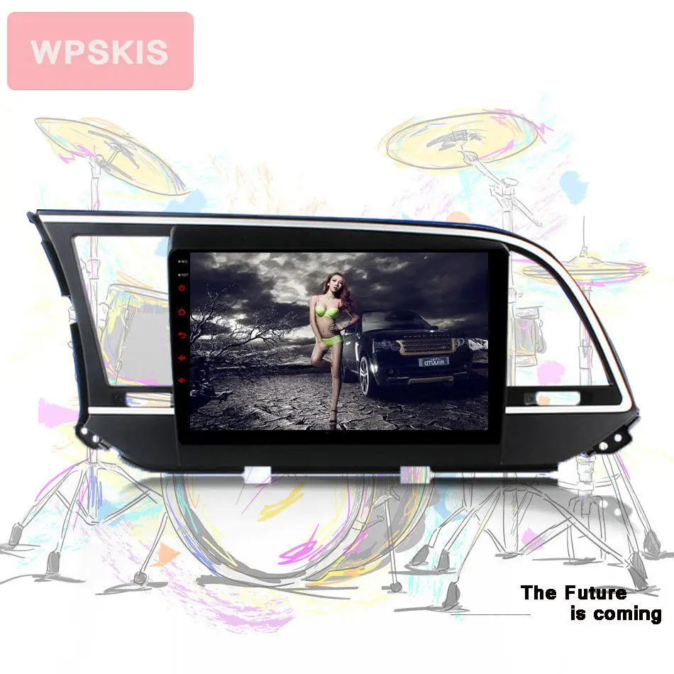 Discount Android 9.0 car dvd gps player 8 CORE For HYUNDAI ELANTRA 2016 2017 2018 Avante MD gps navigation car stereo audio video player 1