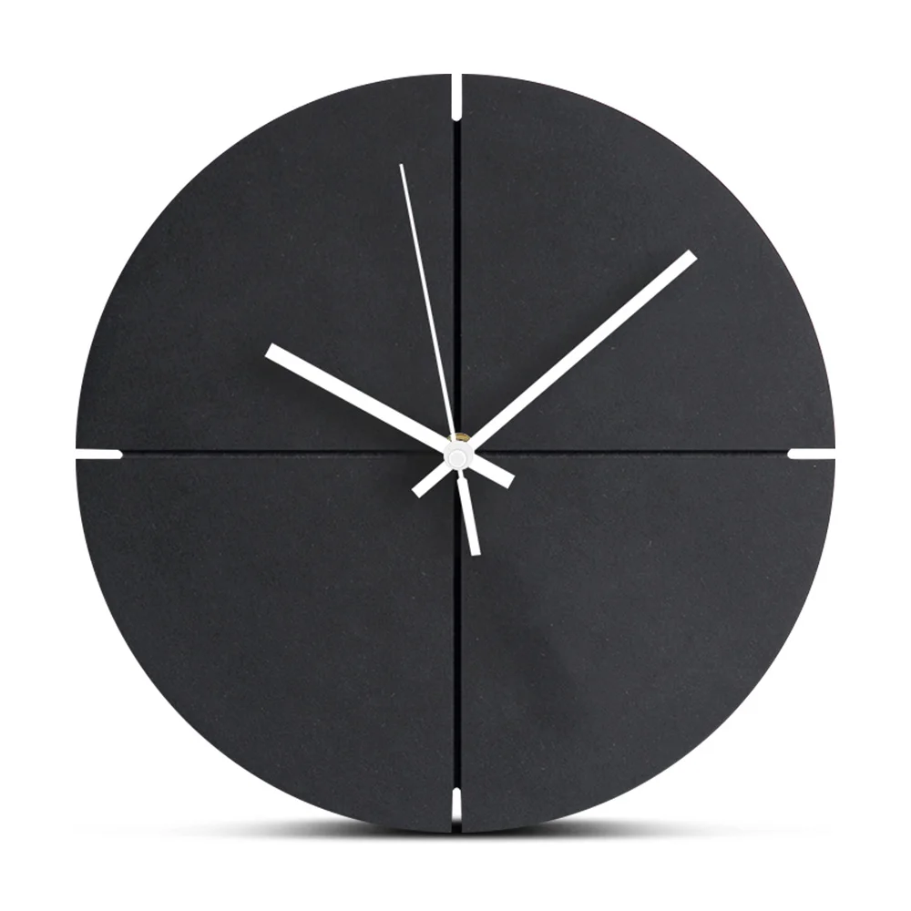 12 Inch Large Wooden Wall Clock Silent Wood Clock Modern Design Europe