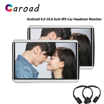 

Caroad Car Monitor Android 6.0 Support 3G WIFI USB/SD/FM/IR/Bluetooth/MP5 10.6 Inch HD 1080P IPS Touch Screen Monitor In The Car