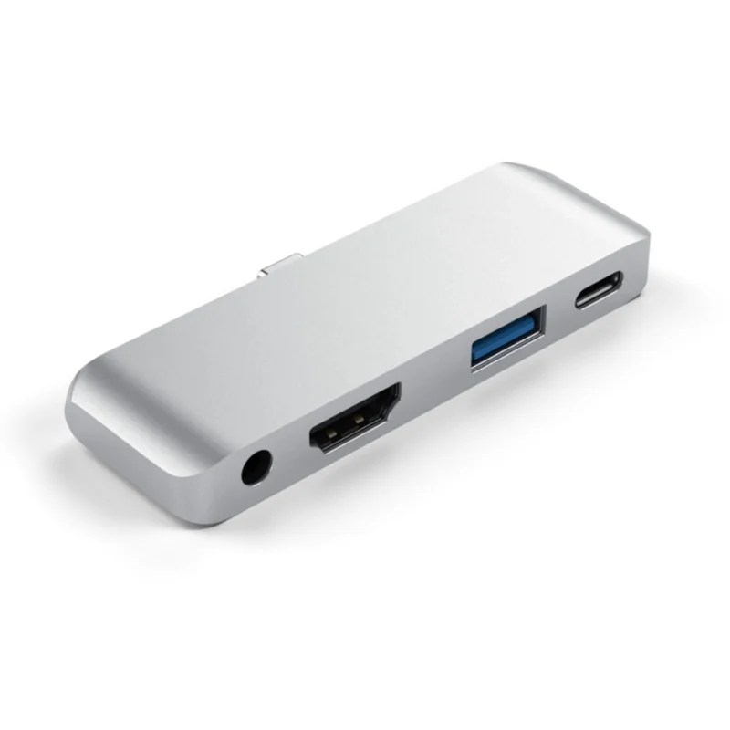 USB C концентратор адаптер с USB-C TYPE C PD Зарядка 4K HDMI USB 3,0 3,5 мм наушники с iPad Pro MacBook Pro SAMSUNG S8 S9 S10