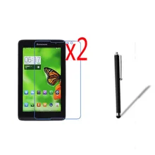 2x пленка+ 2x ткань+ 1x Стилус, Антибликовая матовая защитная пленка для lenovo Tab A5500 A8-50 A5500-HV