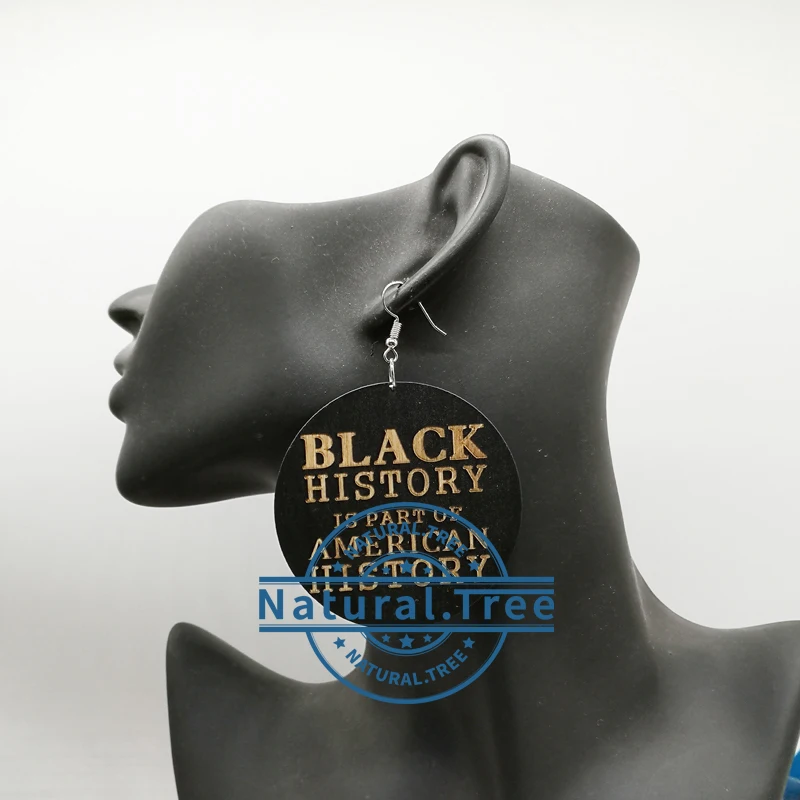 Black History Wooden Earrings Dangle Earrings AliExpress