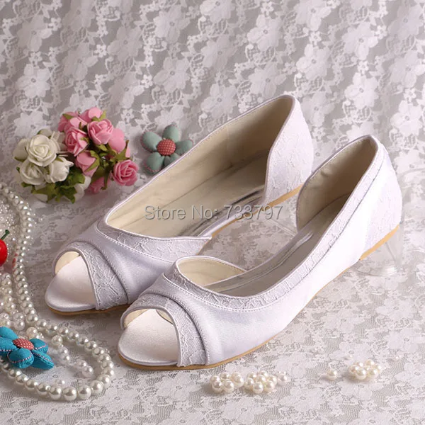 Wedopus Designer Women Flat Casual Shoes for Wedding Ballet Dress Shoes Big Size Custom
