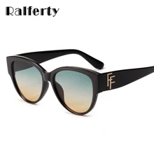 Ralferty, роскошные женские солнцезащитные очки "кошачий глаз", женские, фирменный дизайн, UV400 покрытие, солнцезащитные очки, Ретро стиль, градиентные оттенки, Oculos X1323