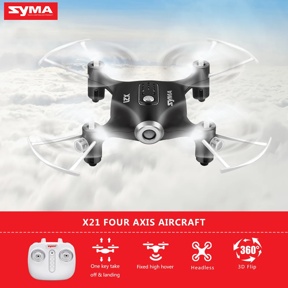 SYMA Official X21 Mini Drone RC Quacopter вертолет дроны Безголовый самолет режим Hover фиксированная
