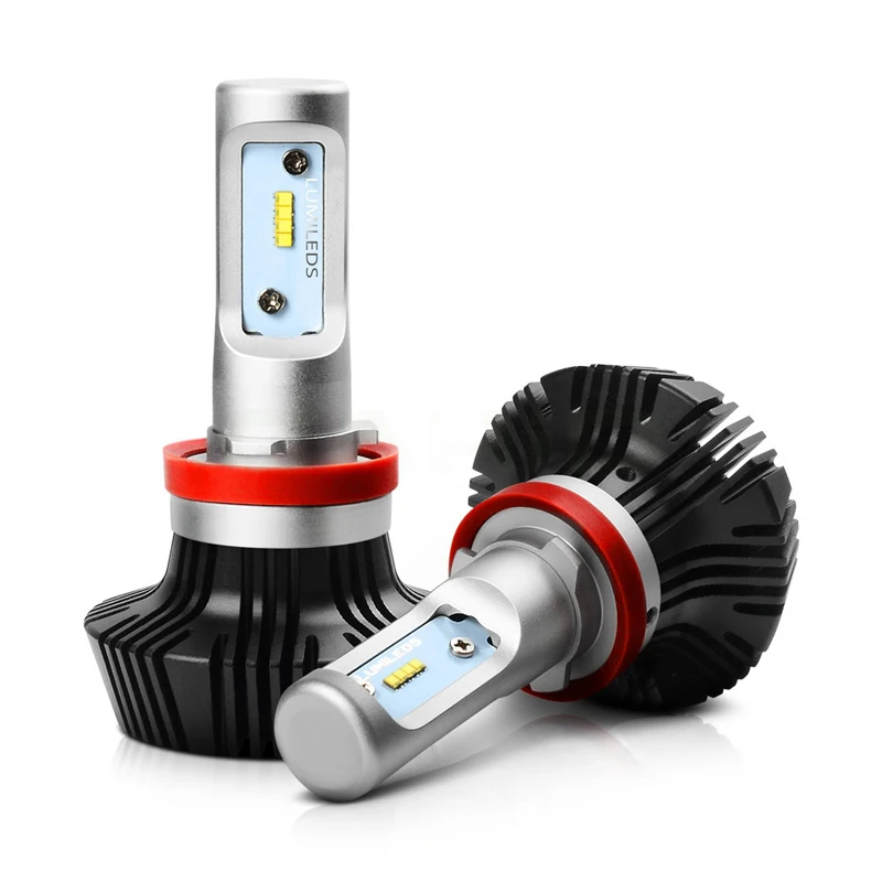 1 компл. H7 50 Вт 8000LM G7 светодио дный фар 16SMD LUXEON зэс LUMI чип 7th без вентилятора 6500 К