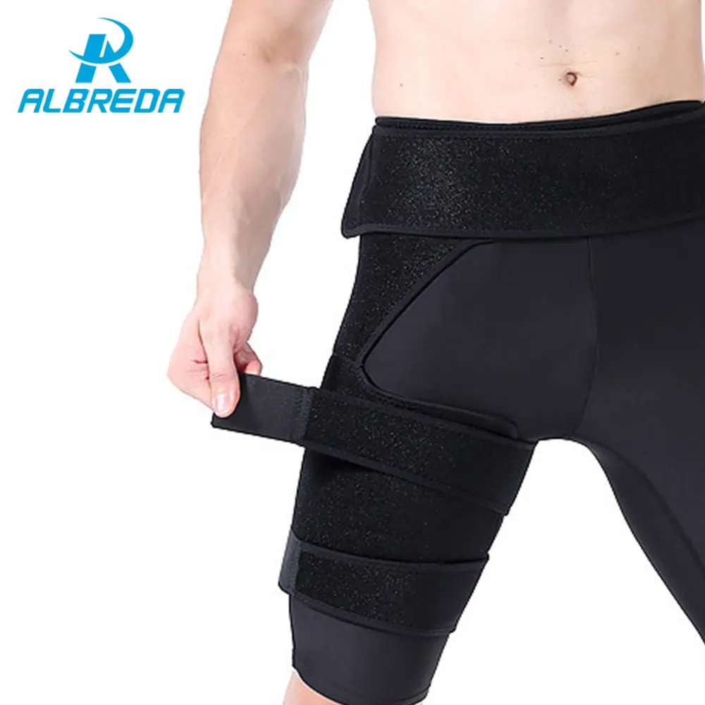 

ALBREDA Adjustable Sports Leg Support Climbing Running gaiters Waist Leg Brace Wrap Prevent muscle strain Protection Sport Safe