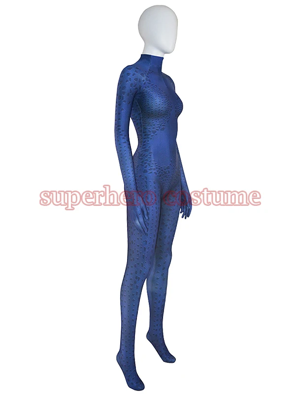 Маскарадный костюм Mystique из спандекса для Хэллоуина мужчин и женщин супергероя