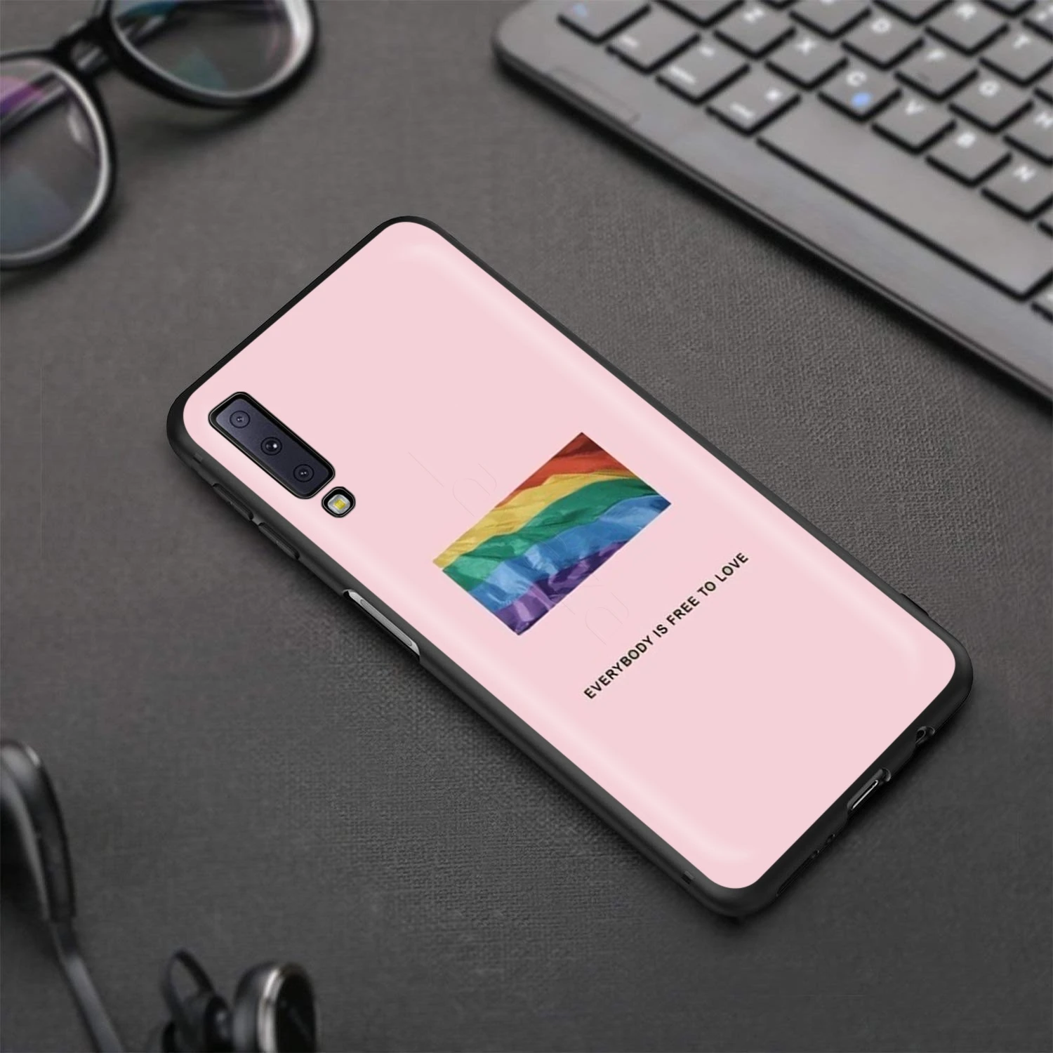 Чехол Радужный для Samsung Galaxy S20 S10 S9 S8 S7 S6 Plus Note 9 8 M30 M20 M10 Edge Lite Ultra|Бамперы| |