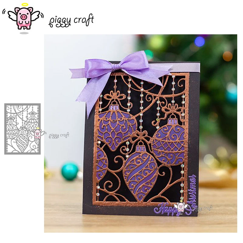 

Piggy Craft metal cutting dies cut die mold ornamental baubles card Scrapbook paper craft knife mould blade punch stencils